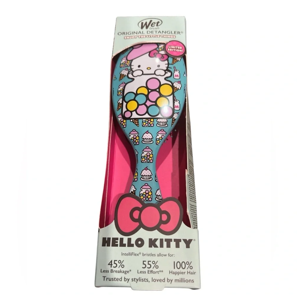 Wet Brush Hello Kitty Detangler Hair Brush Blue Bubble Gum - Limited Edition